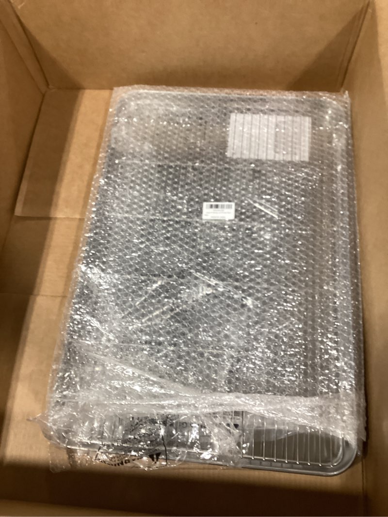 Large Set Baking Sheet and Cooling Rack Set, Bastwe 24L x 16W x 1H inch Professional Bakeware, Healt