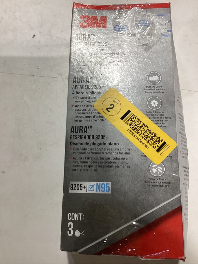 Condition photo showing Good Condition for 3m 3m aura particulate respirator 3 eaches/pack