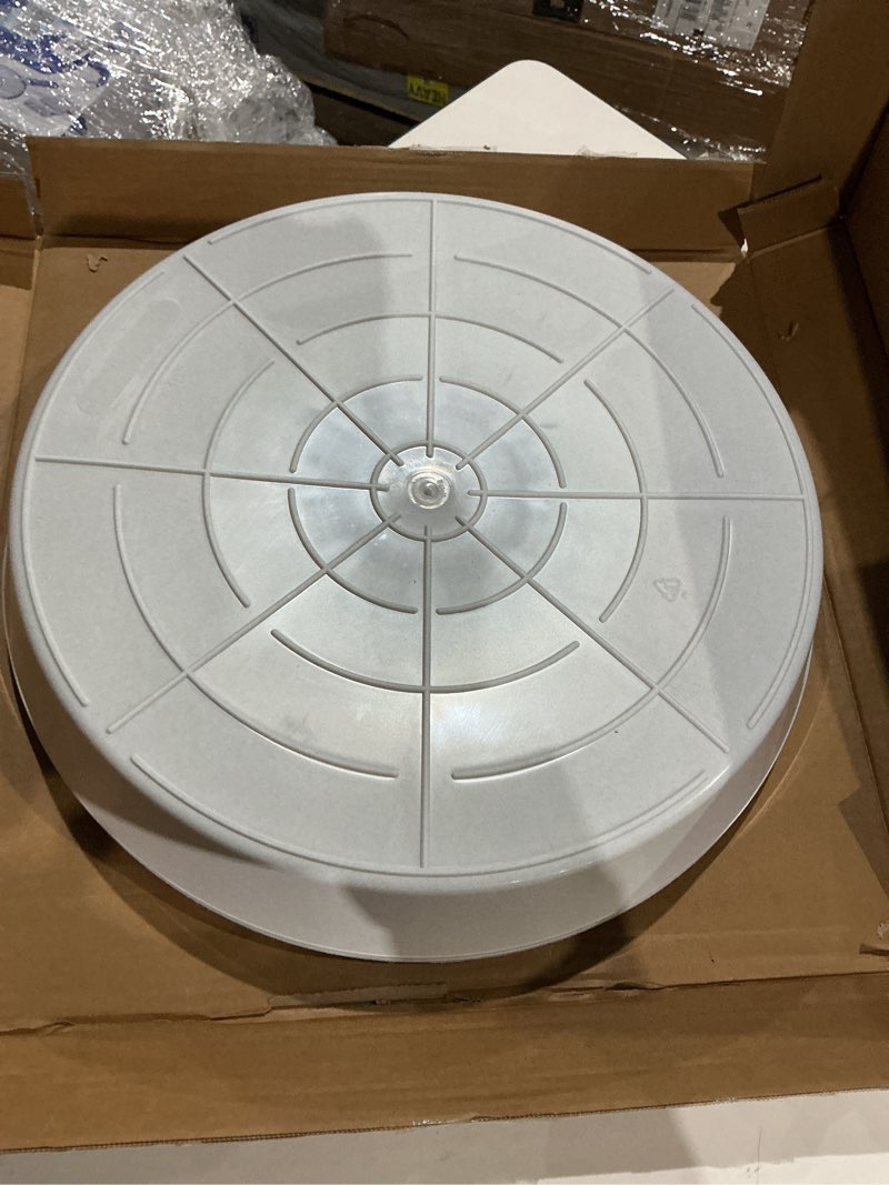 Condition photo showing As Is for rolling plant caddy dolly with wheels, 18" heavy duty plant stand on casters for planters, wheeled plant roller base for indoor outdoor flower pot, white, 1 pack white 18 inch