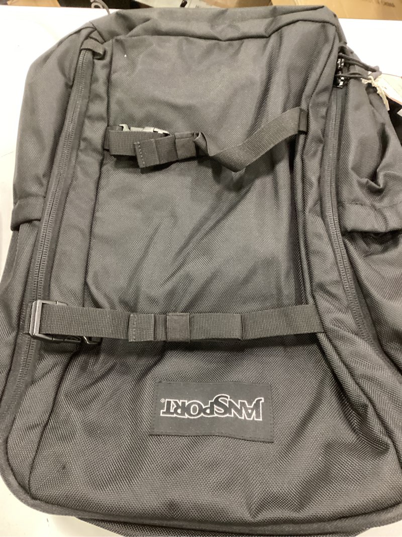 Condition photo showing As Is for JanSport 1680D Polyester Venture Pack, 21-1/2"H x 6-5/16"W x 13-1/4"D, 100% Recycled, Black