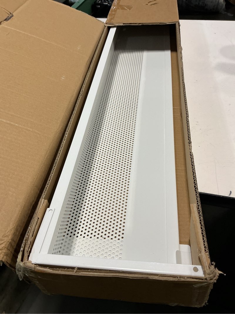 Condition photo showing Good Condition for 4ft baseboard heater cover for baseboard heating with left and right endcaps, baseboard radiator covers for replacing old and rusty looking electric and baseboard covers for heaters