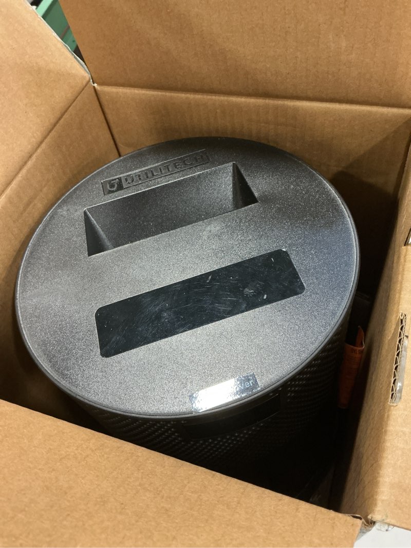 Condition photo showing As Is for Utilitech 5703324 360 ceramic heater with adjustable thermostat