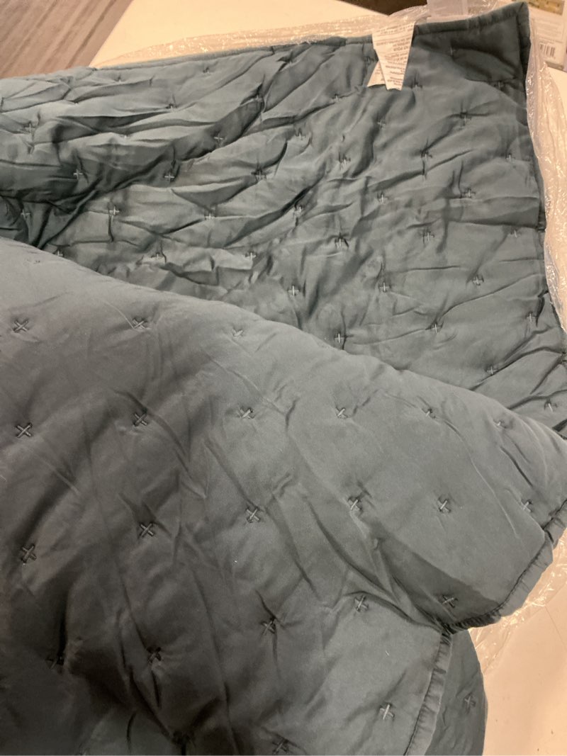 Condition photo showing As Is for bamboo dream quilt, full/queen, nightfall