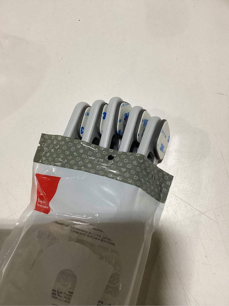 Condition photo showing Good Condition for 5 Pack Child Proof Refrigerator Lock, Baby Proofing Cabinet Locks, oven lock child safety, fridge lock, for Fridge, Drawers, Dishwasher, Oven, Cupboard, Closet, Adhesive, No Tools Need(Grey) Grey 5pack