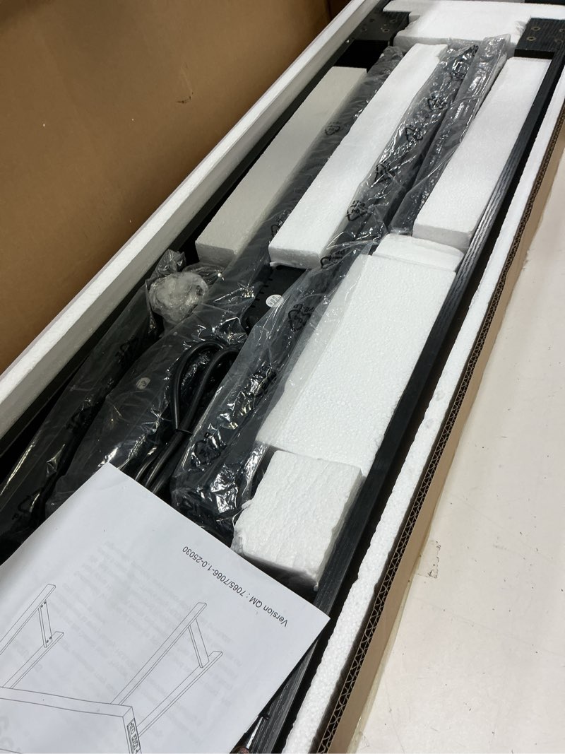 Condition photo showing Good Condition for Huuger Entryway Console Table with Charging Station, USB-C Port, 47.2 Inch Sofa Table with Metal Legs, Entry Hallway Table with Thicker Desktop, Modern Behind Couch Table, Black 12.5"D×47.2"W×31.5"H Black