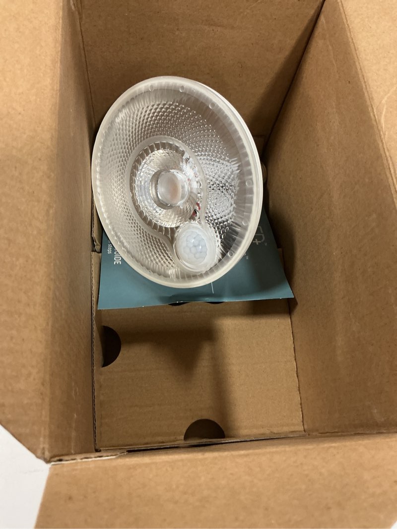 Condition photo showing Good Condition for GE LED+ Motion Sensor LED Light Bulbs, 15W, PAR38 Outdoor Security Floodlight, Warm White (2 Pack) PAR38 2 Count (Pack of 1)