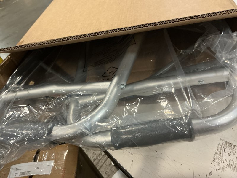 Condition photo showing Good Condition for Foldable Lightweight Walker with 2 Wheels, Includes Ski Glides - Folding Design Ideal for Seniors and Elderly Adults - Adjustable for Tall Men and Women - Standing Handicap Mobility Aids