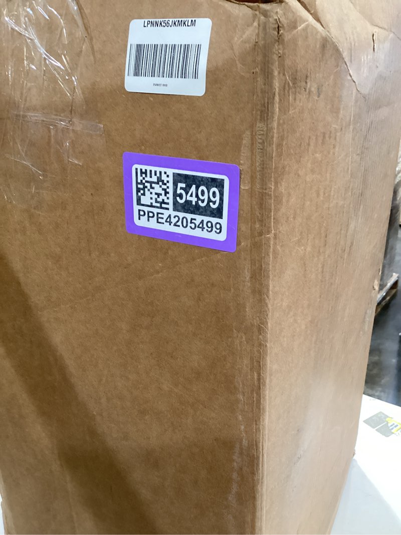 Condition photo showing As Is for danby ddr050bjp2wdb 50 pint dehumidifier with pump in white electronic controls with led display