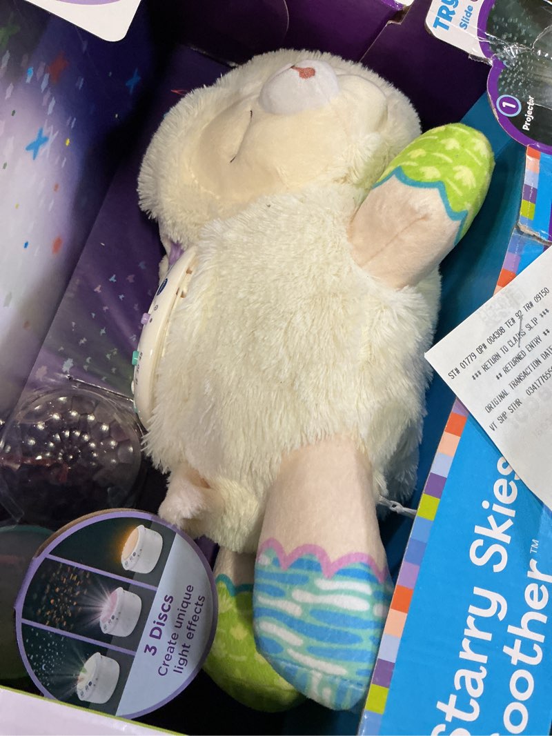 Condition photo showing Good Condition for vtech® 3-in-1- starry skies sheep soother™ cry-activated projector, walmart exclusive