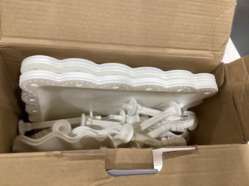 Condition photo showing Good Condition for kootek dessert cupcake stand, 10pcs dessert table display set, 3 tiered cup cake holder tower stand riser& cookie serving trays for wedding, tea party, birthday, baby shower bright white 10 set