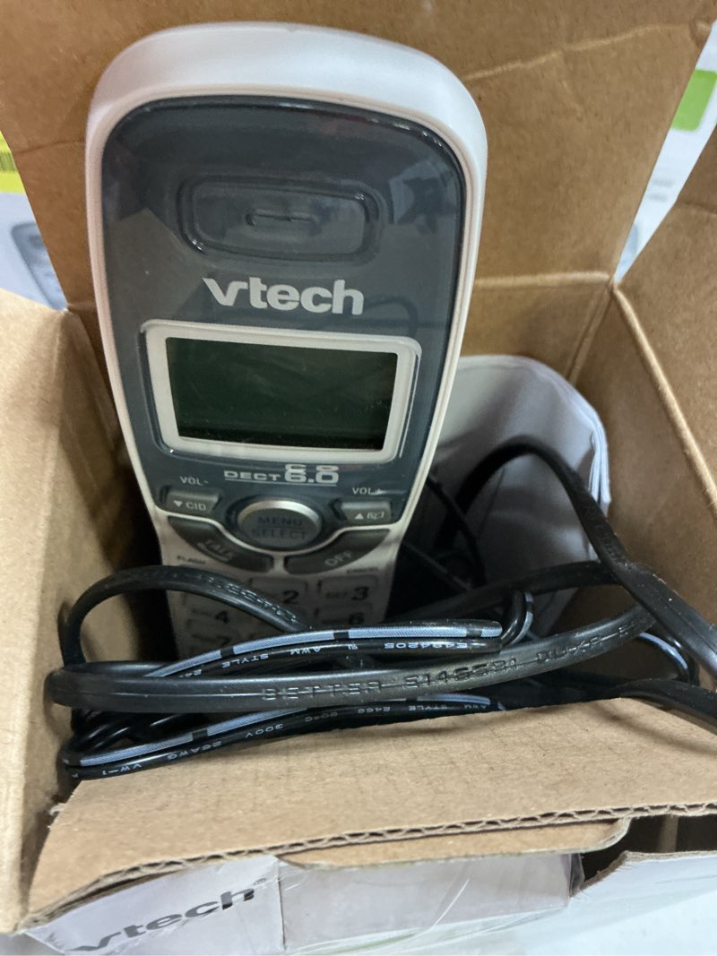 Condition photo showing As Is for vtech cs6114 dect 6.0 cordless phone system (without digital answering system)