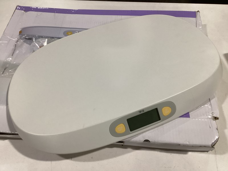 Condition photo showing Good Condition for Baby Scale for Weighing, 55 lb/0.01 lb Digital Infant Scale for Weighted Feeds with Height Measuring Tape Weight Comparison Hold Function, Pet Scale for Cats/Dogs, LCD Display, Large Platform
