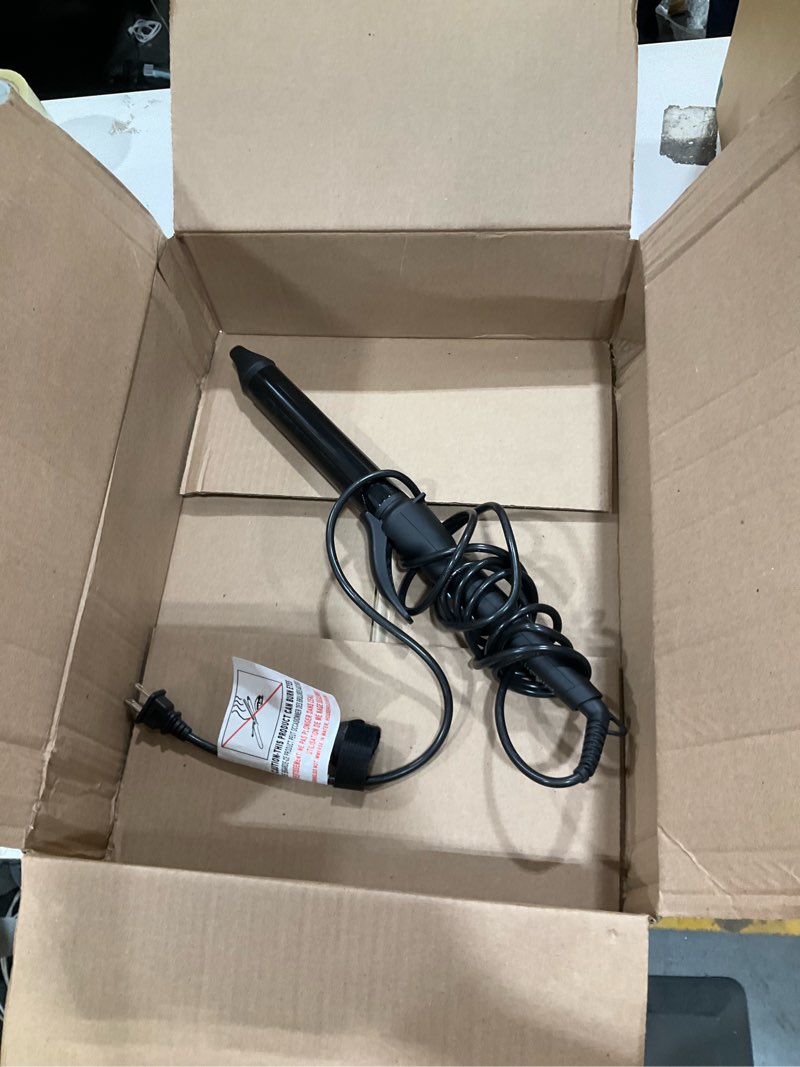 Condition photo showing Good Condition for bio ionic long barrel curling iron with moisture heat technology & nanoionic mx versatile curling wand - multiple barrel sizes for tight, classic, loose & soft curls 1.25 inch (loose curls) black