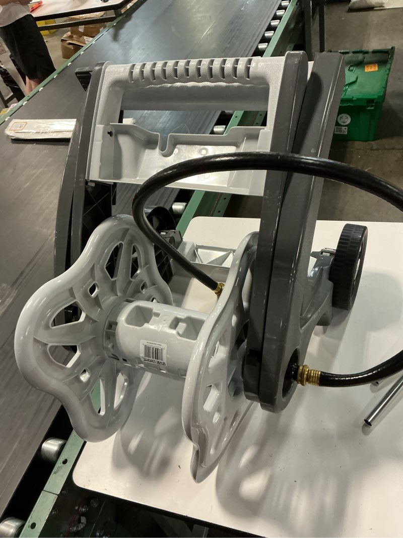 Condition photo showing As Is for suncast hosemobile plastic 175-ft cart hose reel