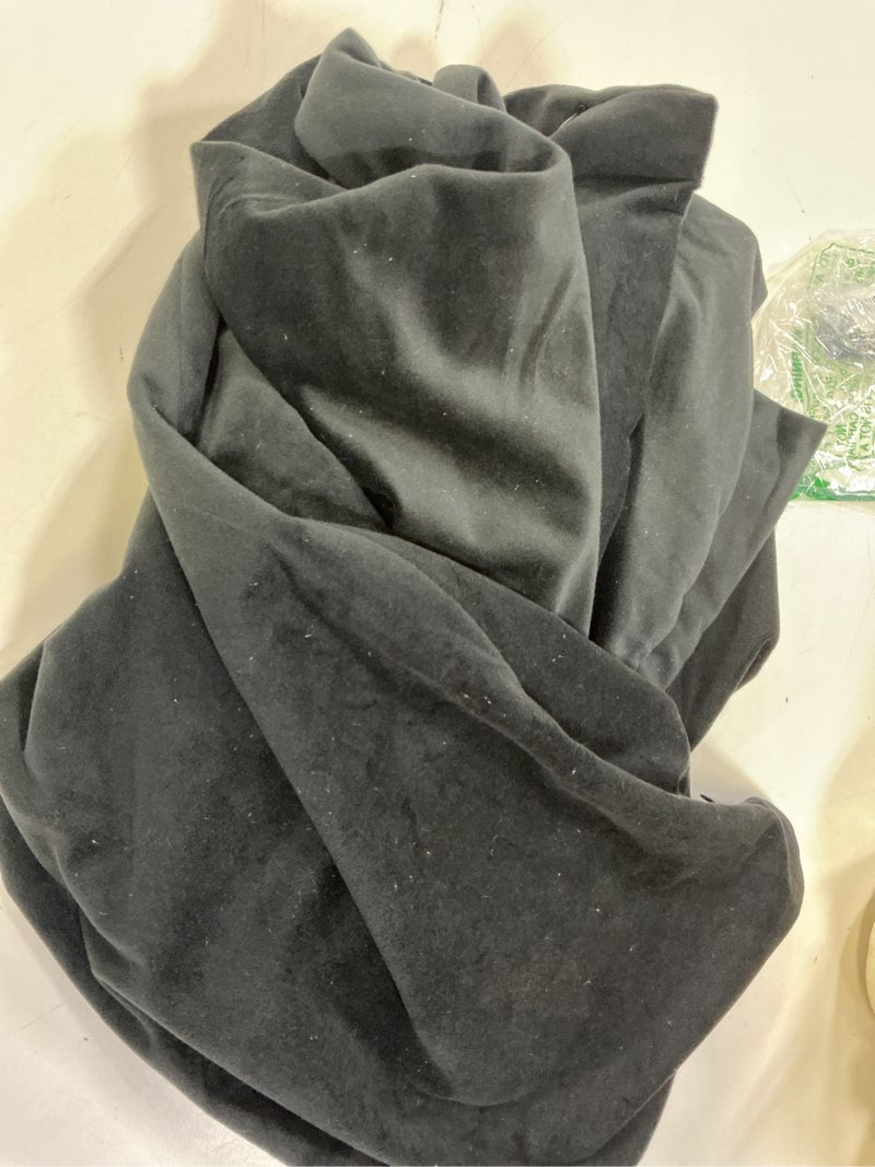 Condition photo showing As Is for MIULEE 24x24 Inch Euro Sham Velvet Pillow Covers, Set of 2 Large Square Decorative Pillows -Black Super Soft for King Bed, Sofa, Couch, Accent Chairs with Hidden Zipper 24" x 24" (Pack of 2) Black