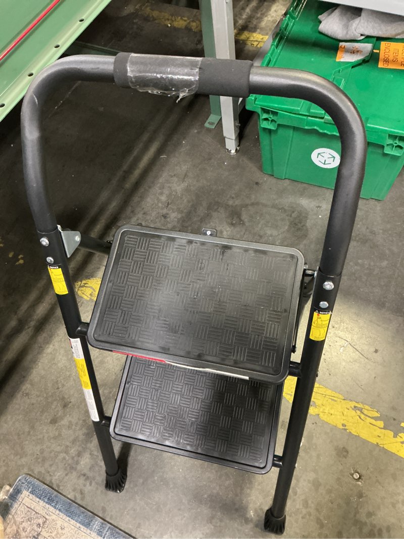 Condition photo showing Good Condition for HBTower 2 Step Ladder, Step Stool for Adults,2 Step Ladder Folding Step Stool with Wide Pedal Ergonomic Design