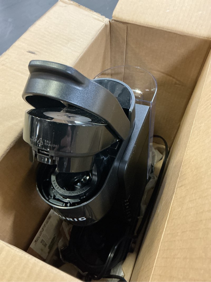 Condition photo showing As Is for Keurig K-Express Single Serve K-Cup Pod Coffee Maker, 3 Brew Sizes, Strong Button Feature, 42oz Removable Reservoir, Black