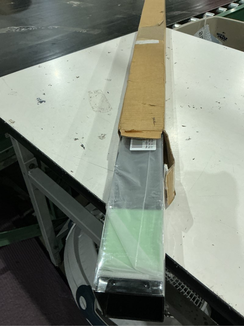 Condition photo showing Good Condition for aosky blackout roller shades cordless blinds for windows, free-stop shades with valance, thermal insulated fabric, uv protection, natural woven blinds for home and office (58" w x 72" h, black) black 58"w x 72"h