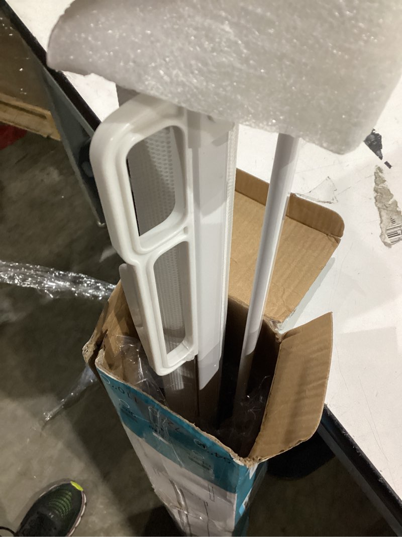 Condition photo showing Good Condition for probebi retractable baby & dog gate - extends to 54" wide, 34" tall - stair, doorway & hallway use b-white 34" tall x 54" wide