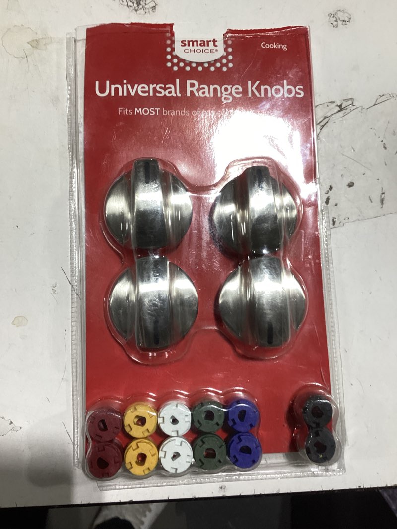 Condition photo showing Good Condition for smart choice range knob kit, fits most, stainless steel - knobkit4s
