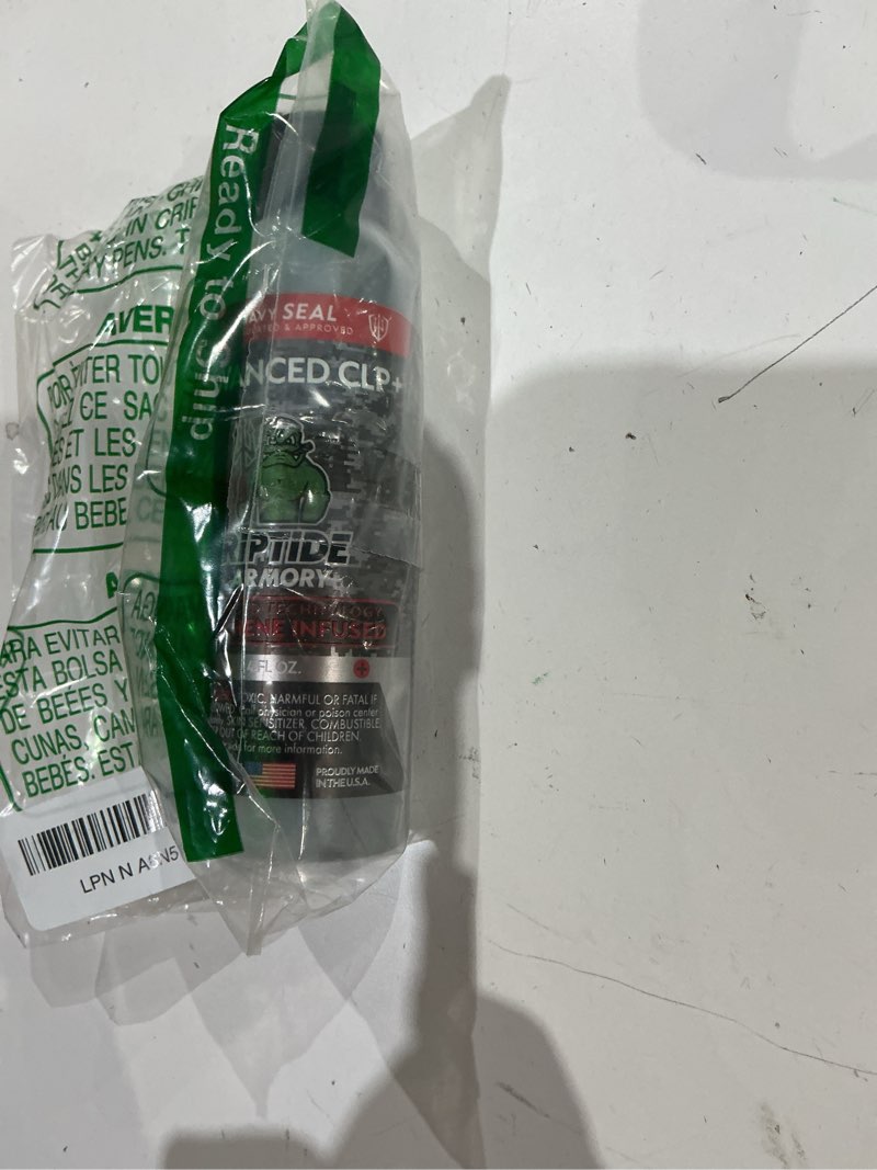 Condition photo showing As Is for riptide armory clp+ graphene - cleans, lubes, protects targeted long-lasting formula - most advanced technology in nano coating protection - veteran owned & formulated by former us navy seal (4oz) 1 x 4 oz