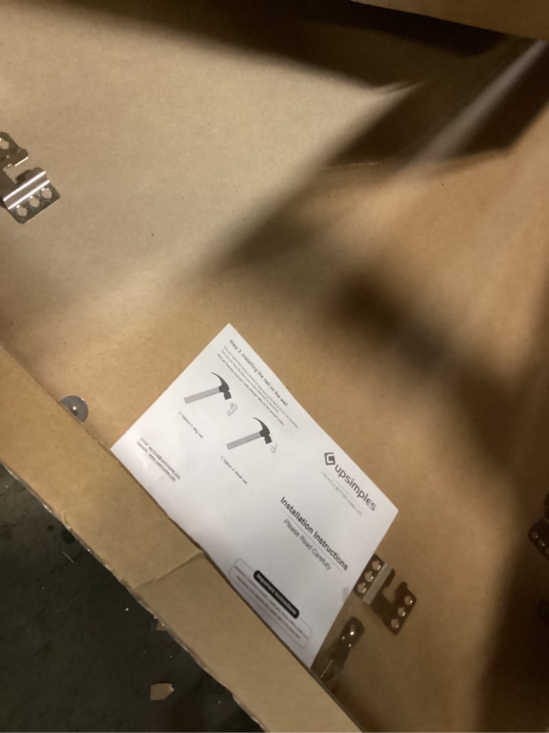 Condition photo showing Good Condition for upsimples 24x36 Poster Frame, Display Pictures 20x30 with Mat or 24x36 Without Mat, Wall Hanging Picture Frame, Natural, 1 Pack Natural 24x36