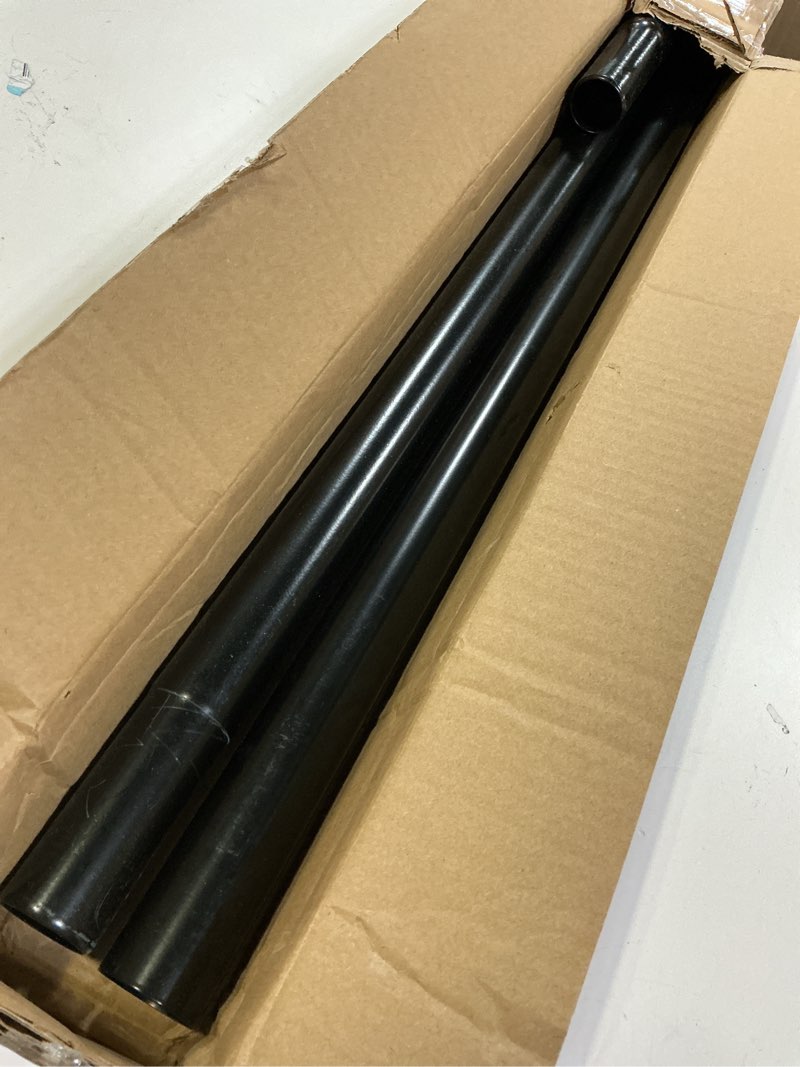 Condition photo showing Good Condition for heavy-duty tension curtain rod, 102-122 inch,spring closet rod, for windows or shower, easy to install, no drilling, no rust, for bathroom, rod diameter 1.26 inches 102.4"-122" black