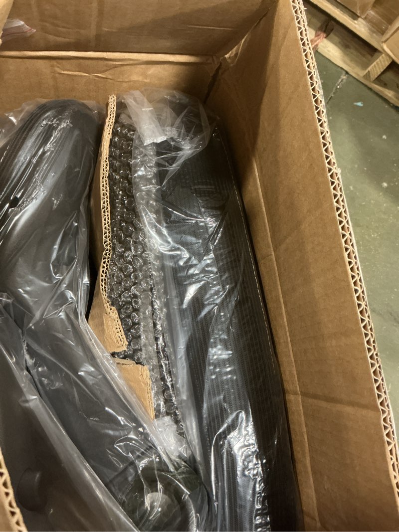 Condition photo showing New/Like New for Ergonomic Office Chair-Computer PU Leather X-Shaped Desk Chair-Gaming Chair with Adjustable Flip-up Armrests Lumbar Support Mesh Executive Chair for Long Hours Office (Black)