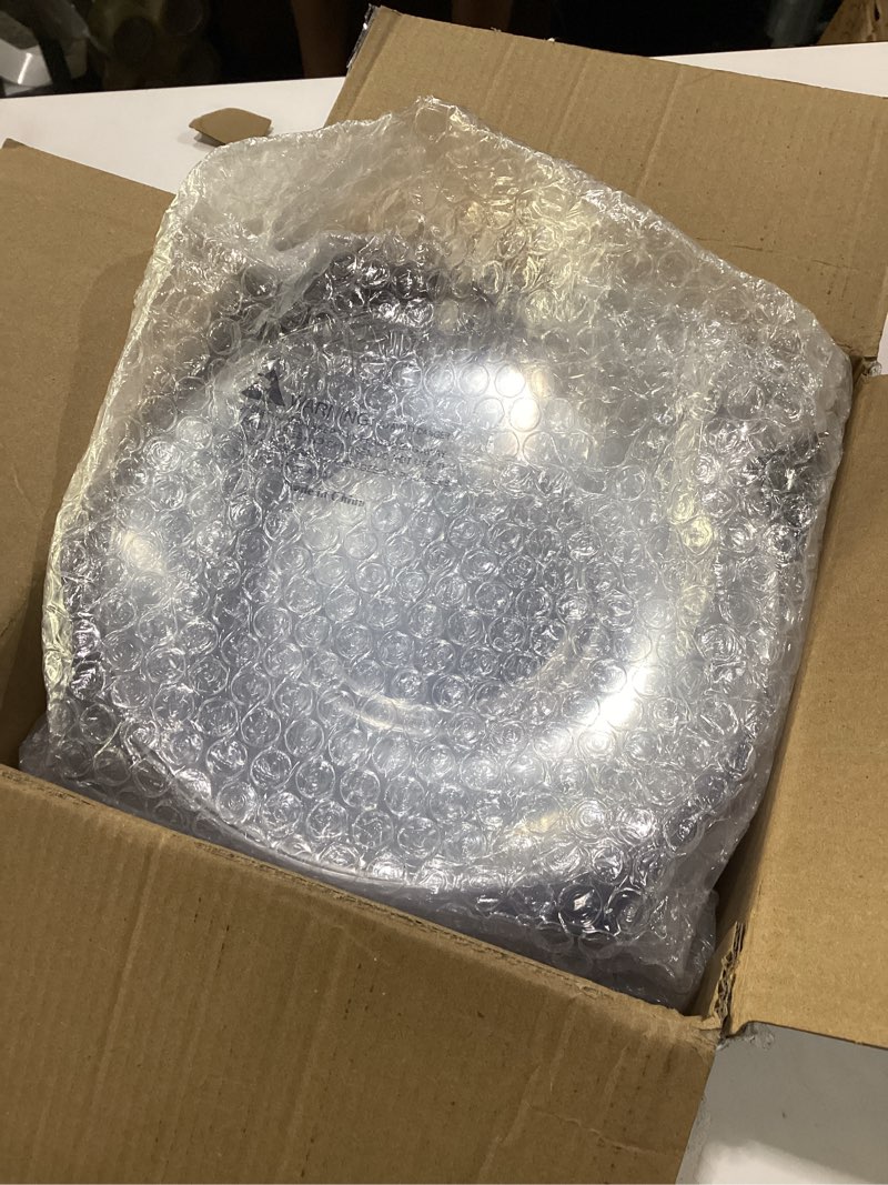 Condition photo showing New/Like New for hioasis 100pcs clear plastic plates for party - 7.5" dinner plates disposable, heavy -duty, classy and elegant for wedding clear 7.5 inch