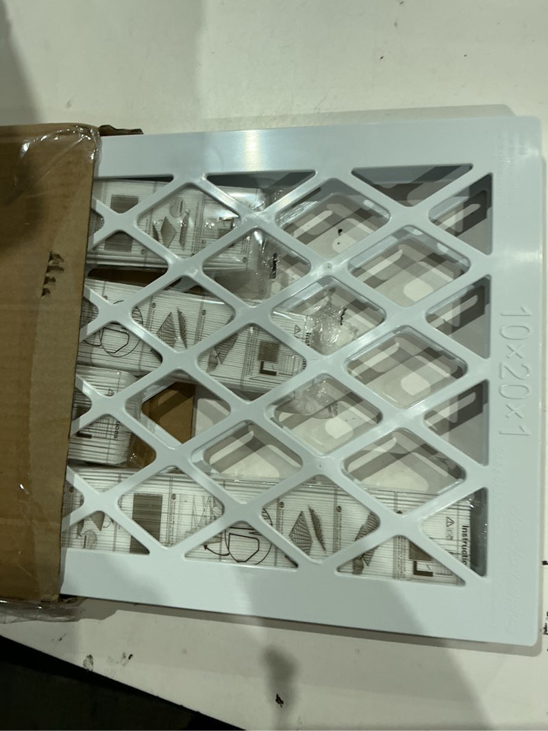 Condition photo showing Good Condition for 10x20x1 merv 11 air filter, quality ac/hvac furnace filter?1 reusable abs frame + 4 pack replaceable filter media?breathe fresher and cost-effective 10" x 20" x 1" 4 pack