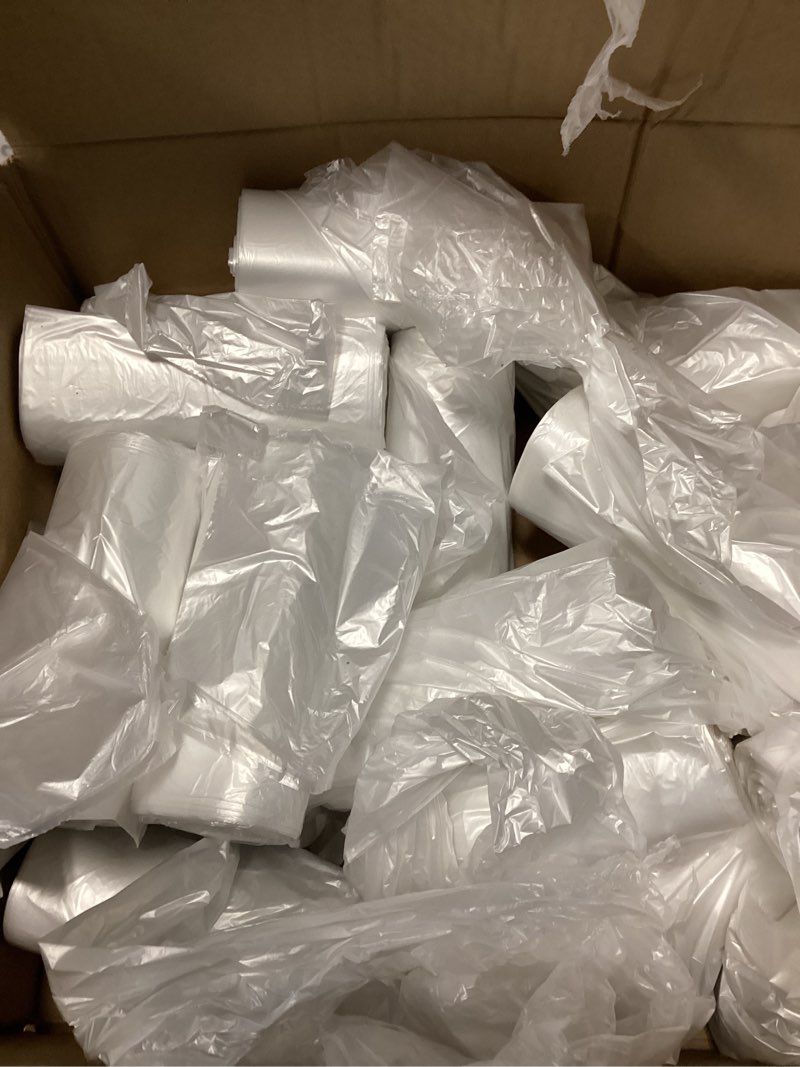 Condition photo showing Good Condition for reli. 6-10 gallon trash bags | 1000 bags | clear | bathroom | strong | garbage