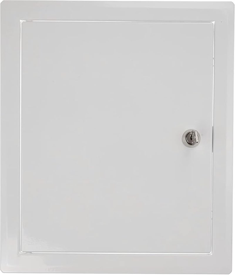 Vent Systems Lockable Access Panel for Drywall 10 x 12 Inch - Wall Hole Cover - Metal Access Door with Key - Plumbing Access Panel for Drywall - Service Shaft Crawl Space Door - Ceiling Access Panel(SIMILAR NO SAME)