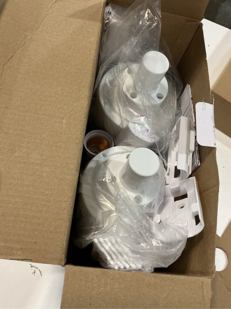 Condition photo showing Good Condition for 2 Pack Socket Fan Light with Remote & APP, 17.7'' Socket Breeze Ceiling Fan with Socket Extender, 3 Colors LED Light Bulb, Screw in Small Ceiling Fan for Bedroom Living Room Kitchen Garage 2 White