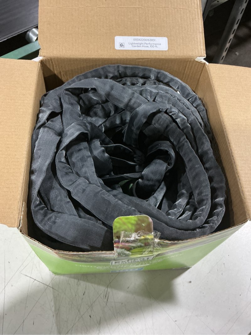 Condition photo showing As Is for expert gardener lightweight performance garden hose, 100 ft.