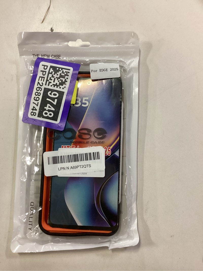 Condition photo showing New/Like New for for Motorola Edge 2025 Case, Defender Case Heavy Duty Shockproof Dustproof 3 in 1 Rugged Protective Phone Cover for Motorola Moto Edge 2025 (Orange/Black) Moto Edge 2025 Orange/Black