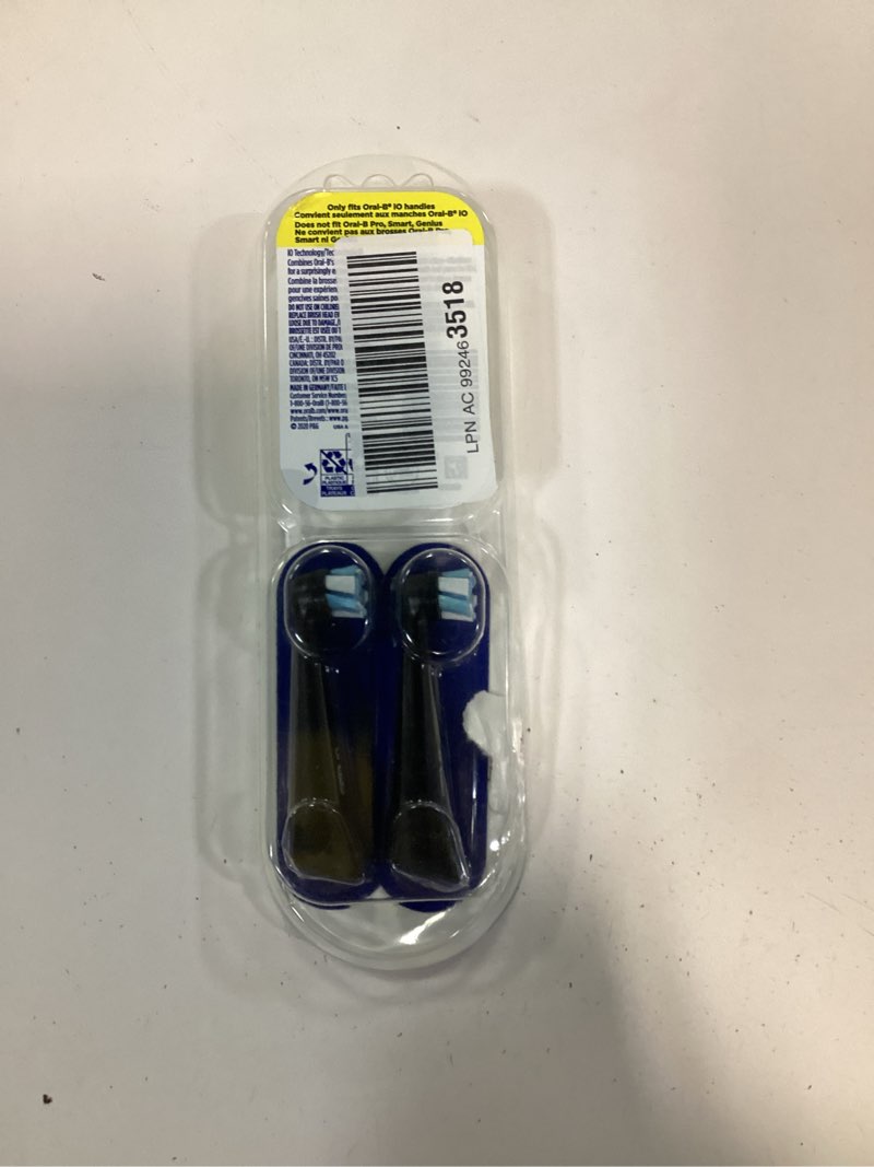 Condition photo showing item condition for Oral-B iO Series Ultimate Clean Electric Toothbrush Replacement Brush Heads for an Oral-B Electric Toothbrush, 2 count, Black 2 Count (Pack of 1) Black