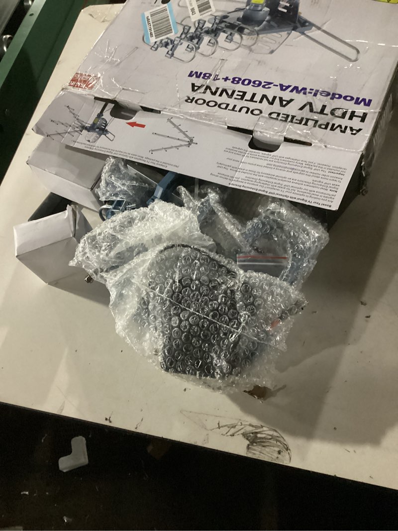 Condition photo showing Good Condition for PBD Outdoor Digital Amplified HDTV Antenna, 150 Mile Motorized 360 Degree Rotation, Wireless Remote Control, 59FT RG6 Coax Cable, Coaxial Grounding Block, UHF VHF 1080P 4K, Support 2 TVs