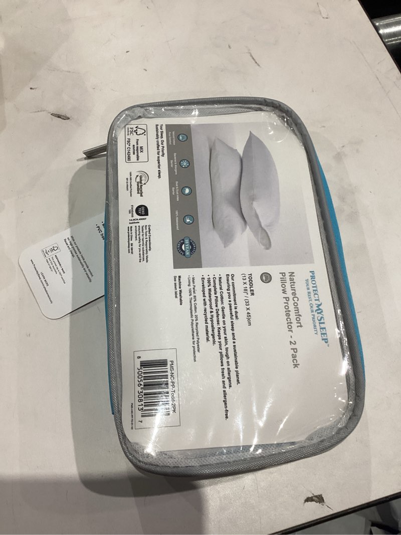 Condition photo showing New/Like New for ProtectMySleep® Cotton Terry Pillow Protectors - 2-Pack, Eco-Friendly, Waterproof & Hypoallergenic Zippered Covers (Standard / Queen)