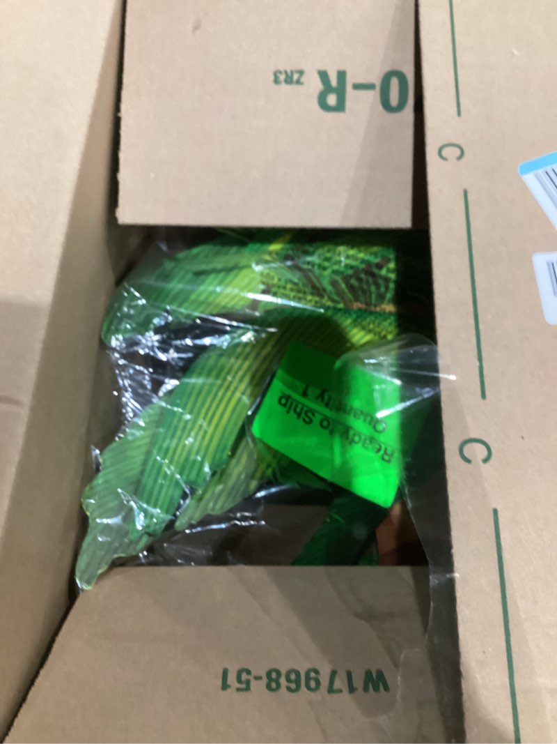 Condition photo showing As Is for Beistle Jointed Palm Tree Photo Prop Backdrop, 6' Tall- Tropical Hawaiian Beach Party Wall Decorations, Luau Cut Out Decor 1