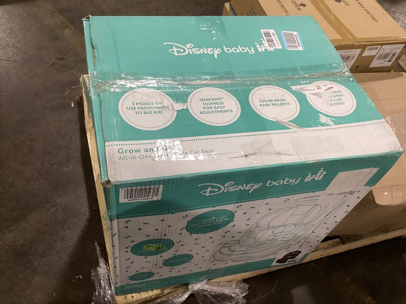Condition photo showing As Is for Disney Grow and Go Convertible Car Seat, Rear Facing 5-40 pounds, Forward Facing 30-65 pounds, Booster 40-100 lbs, Convert from Infant to Toddler, Mickey Sprinkle