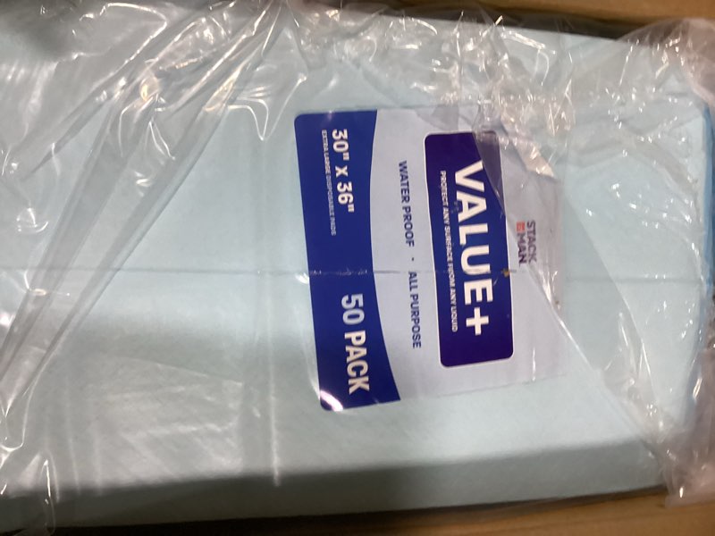 Condition photo showing Good Condition for chucks pads disposable adult underpads [100-pack] 30"x36" xxl extra-large super-absorbent incontinence bed pads – mattress protector pee pads for adults, kids & pets – bed protection & training 30" x 36"