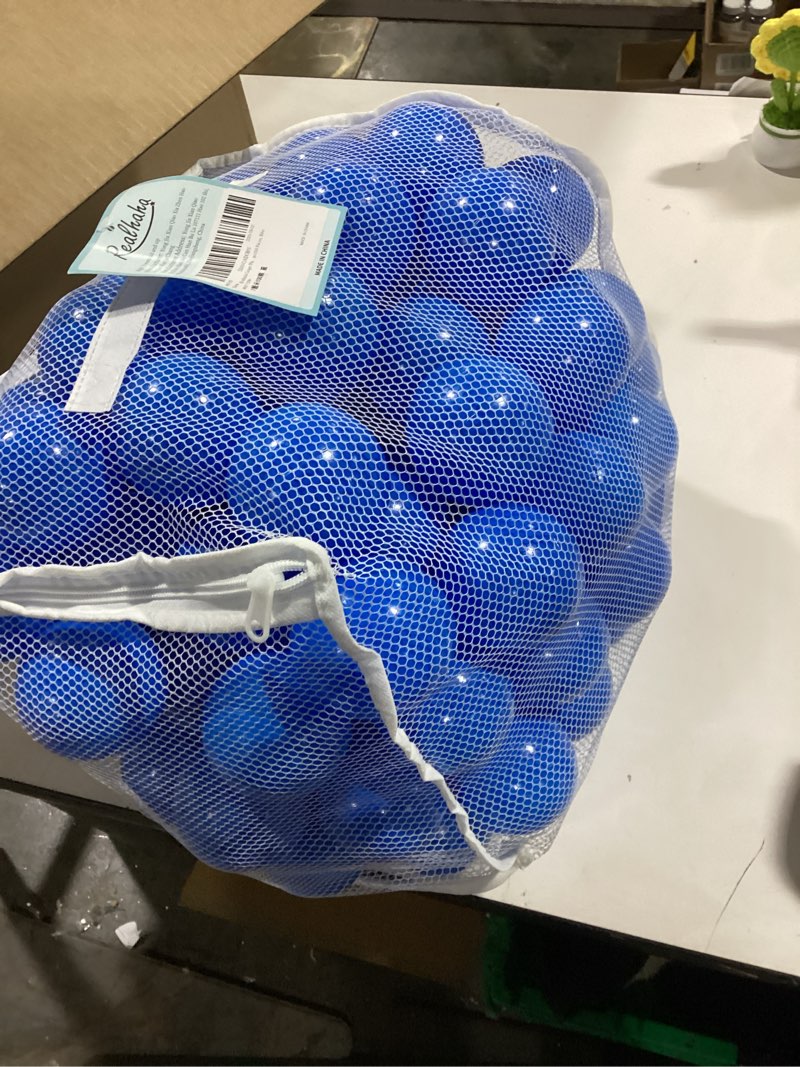 Condition photo showing As Is for Realhaha 2.75 Inch Ball Pit Balls - Large, Blue, and Durable - Non-Toxic and BPA-Free - Perfect for Kids’ Indoor/Outdoor Playroom, Sensory Activities, and Educational Fun