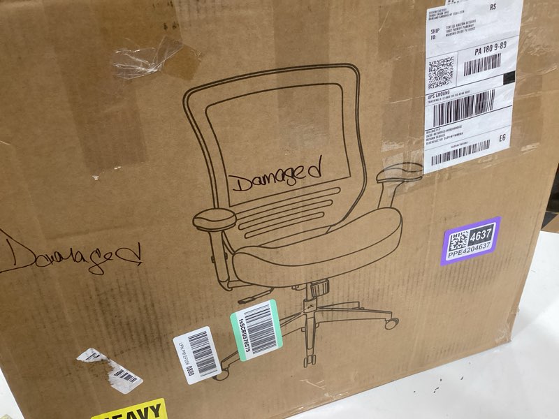 Condition photo showing Good Condition for boliss office chair 400lbs mesh ergonomic super soft wide cushion computer desk chair height adjustable arms(black) black frame black fabric