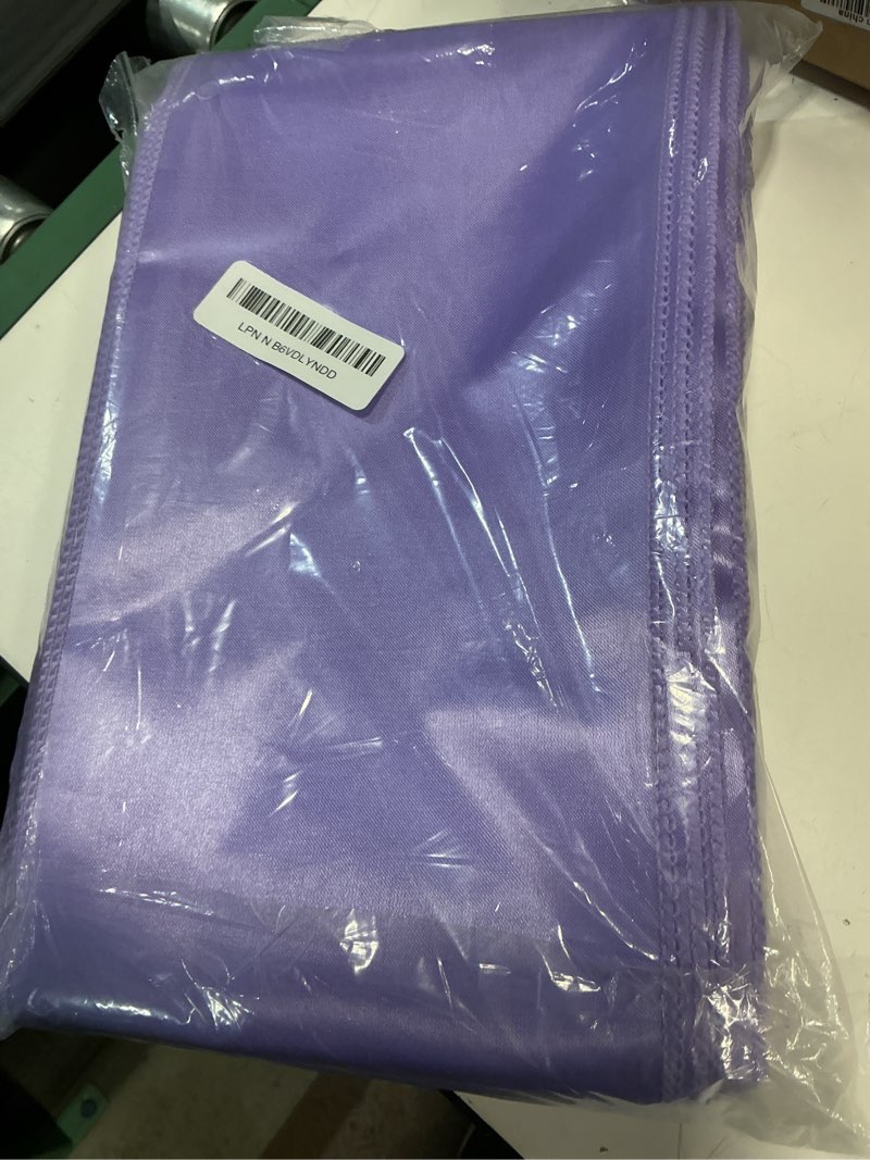 Condition photo showing New/Like New for satin lavender chair sashes 50 pack, lavende bows for chairs for wedding party birthday decor, lilac chair ribbons ties for folding chairs 50 pieces lavender color