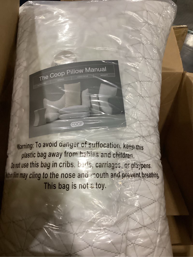Condition photo showing Good Condition for coop home goods original adjustable pillow, queen size bed pillows for sleeping, cross cut memory foam pillows - medium firm back, stomach and side sleeper pillow, certipur-us/greenguard gold