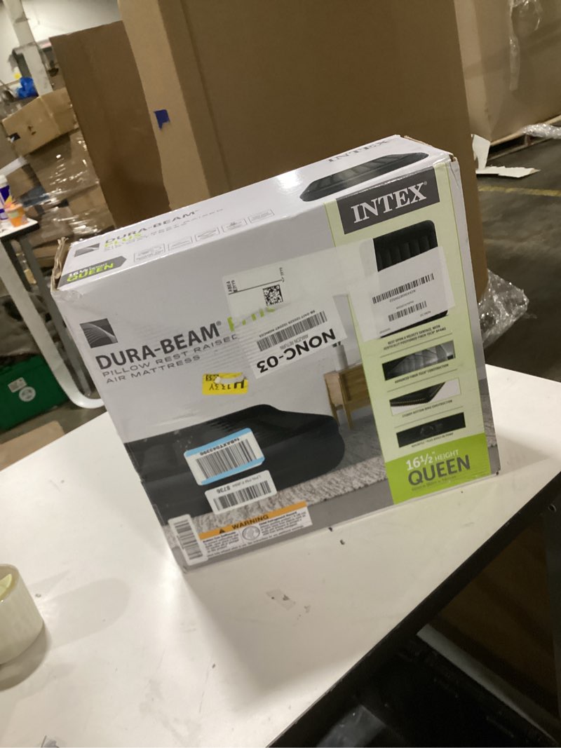 Condition photo showing Good Condition for Intex Air Mattress, 64123ED Dura-Beam Plus Pillow Rest Fiber-Tech – Queen Size – Built-in Electric P