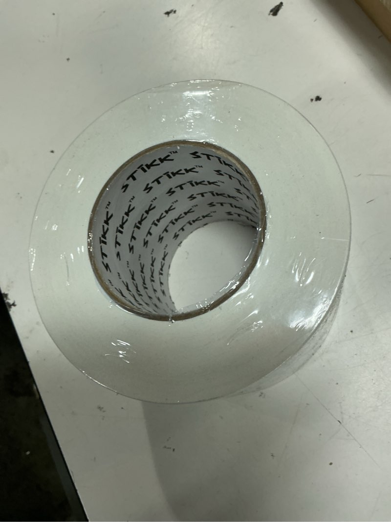 Condition photo showing Good Condition for stikk gaffer tape - white gaffers tape - 4 inch x 60 yards - pro gaff tape for staging work - grafting tape for filming, photography, radio - effective heavy-duty water resistant gaff tape 4 inch white