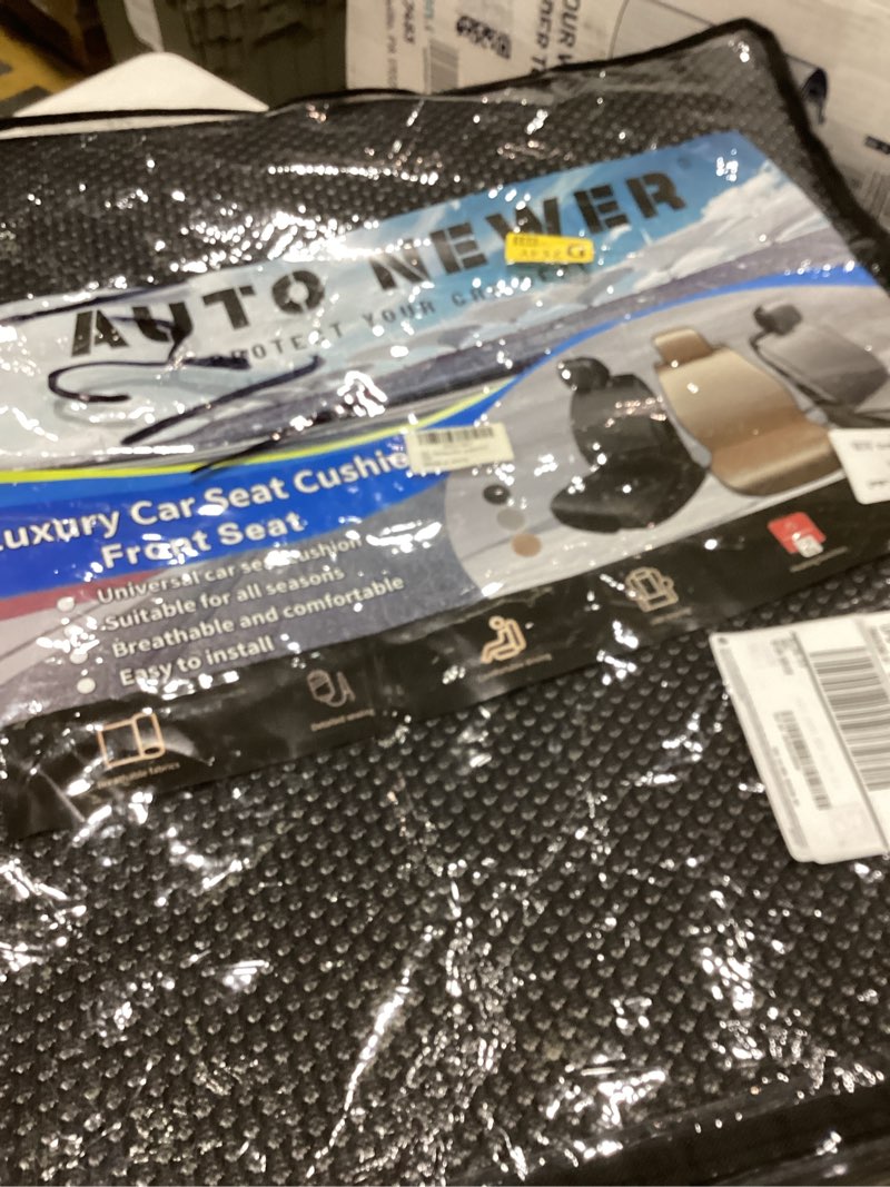 Condition photo showing Good Condition for Auto Newer 2PCS Luxury Breathable Car Seat Cover,Front Car Seat Protector, Fit Four Seasons of Universal Automotive Vehicle Cushion Cover, Compatible with 90% Cars,SUV,Trucks (Black,Front Seats) Front Seat Black