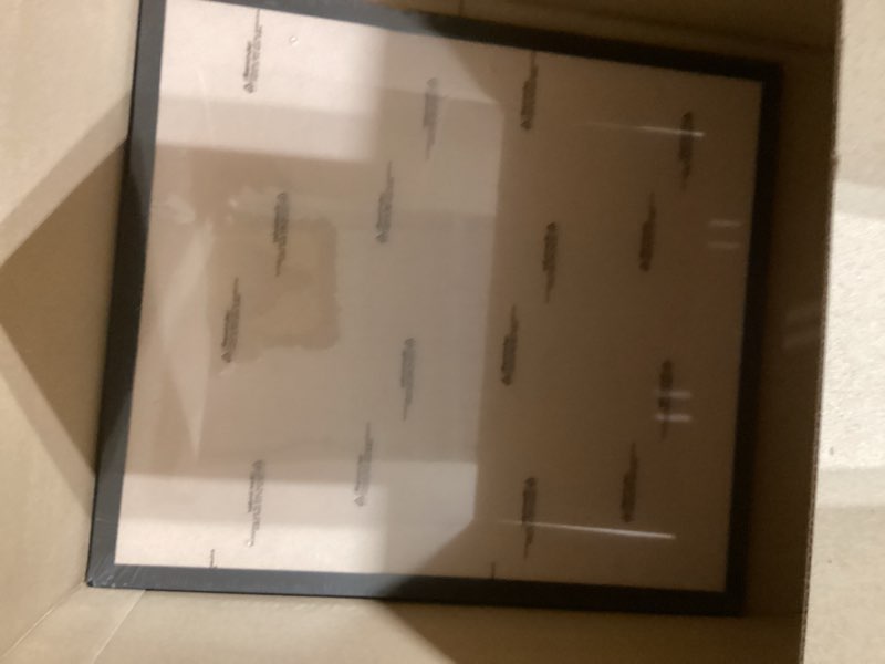 Condition photo showing New/Like New for HUKONHEP 16x18 Black Picture Frames, Photos Frame with Plexiglass, Wall Gallery Photo Frames, Horizontal and Vertical for Wall Mounting, Home Office Decoration 16"x18"