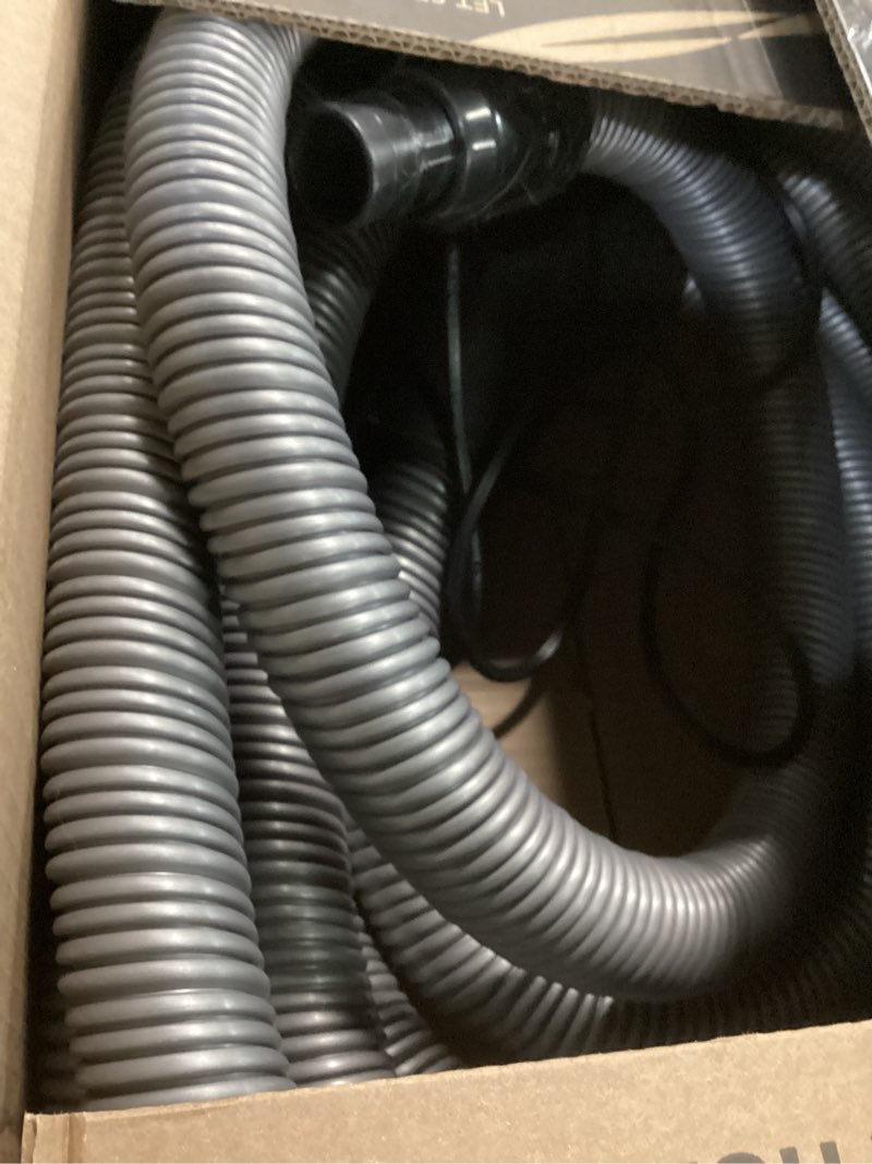 Condition photo showing Good Condition for OVO Universal Central Vacuum 35ft Dual Voltage Hose with Pigtail and ON-Off 3 Way Switch Control at The Handle - Compatible with Most inlets - Crushproof 35'